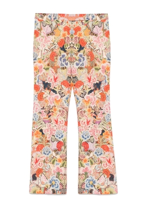 Alexander McQueen Pre-Owned 2000s floral-print trousers - Neutrals