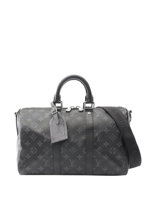 Louis Vuitton Pre-Owned 2021-2025 Monogram Eclipse Keepall Bandouliere 35 satchel - Black