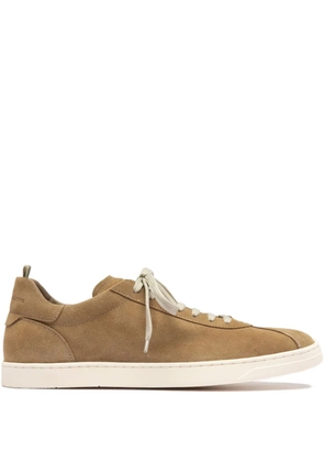 Officine Creative lace-up suede sneakers - Brown