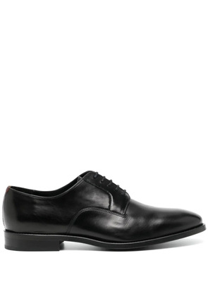Paul Smith almond-toe leather derby shoes - Black