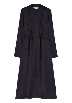 Jil Sander band-collar midi shirtdress - Blue