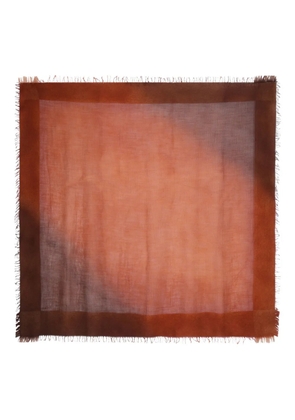 Faliero Sarti fringed scarf - Orange