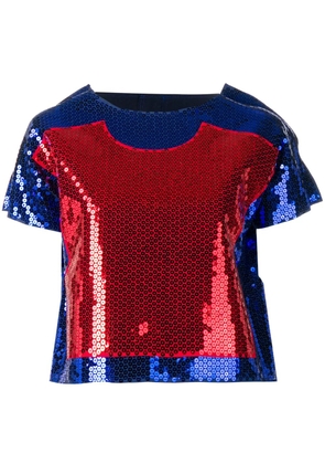 Comme Des Garçons Pre-Owned Two Dimension blouse - Blue