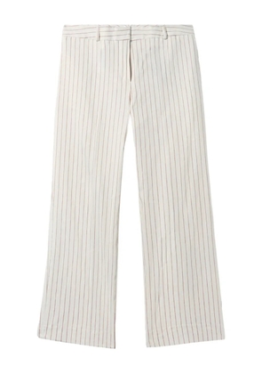 Brooks Brothers Pinstripe trousers - White