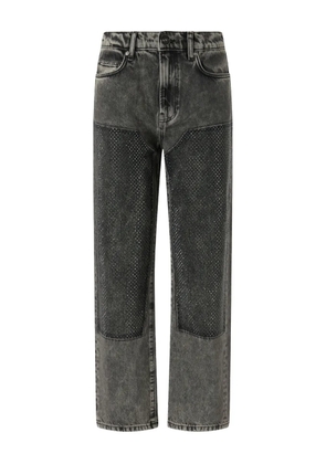 PINKO stonewash crystal-embellished jeans - Grey
