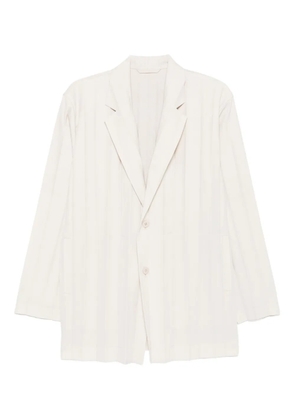 Homme Plissé Issey Miyake striped blazer - Neutrals