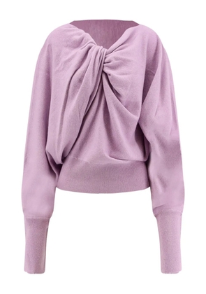 Alberta Ferretti twist-neck sweater - Pink