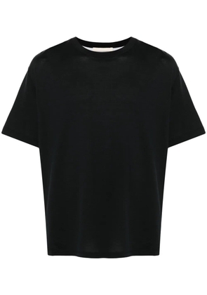Eleventy logo-print T-shirt - Black