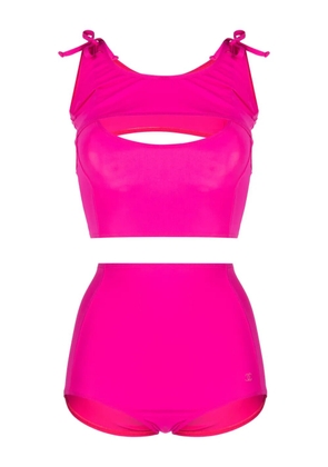 CHANEL Pre-Owned 1990-2000s CC cut-out bikini - Pink