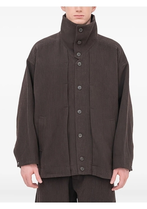Jan Jan Van Essche Button collar jacket - Brown