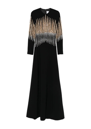 Dina Melwani sequin-embellished maxi dress - Black