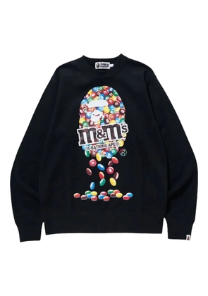 A BATHING APE® x M&M's crew-neck sweatshirt - Black
