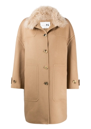 Manzoni 24 single-breasted coat - Neutrals
