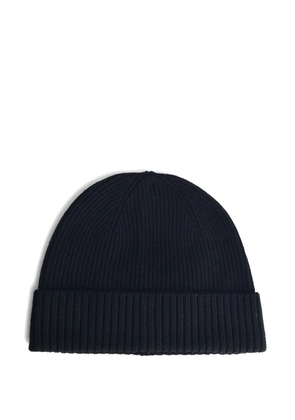 SEVEN GAUGE ribbed knit beanie - Black