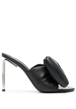 Off-White Allen Bow metal heel mules - Black