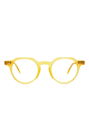 Kador Amadeus geometric-frame glasses - Yellow