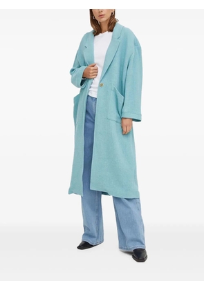 American Vintage patch-pocket single-breasted coat - Blue