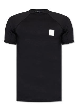 Balmain logo-patch T-shirt - Black