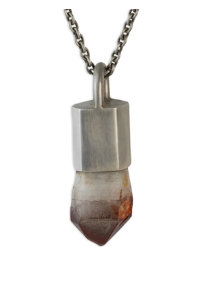 Parts of Four iron-quartz necklace - Silver