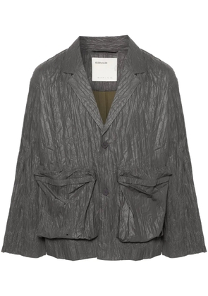 Satta Crinkle single-breasted blazer - Grey