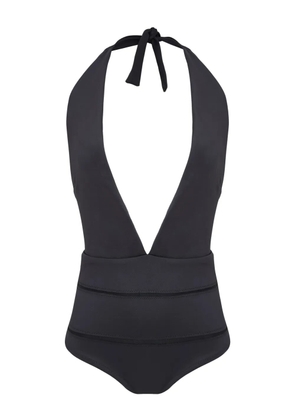 Amir Slama plunging V-neck swimsuit - Black