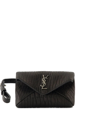 Saint Laurent Cassandre-plaque wallet - Black