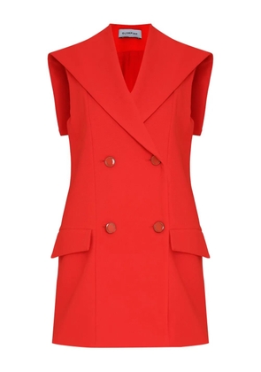 Olympiah double-breasted sleeveless blazer - Red