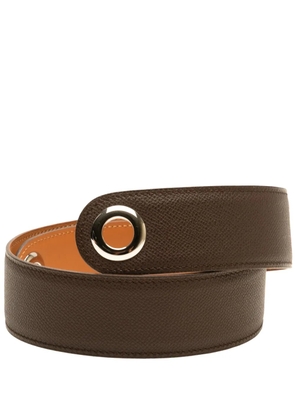 Hermès Pre-Owned 2005 Epsom Kimono Strap M belt - Brown