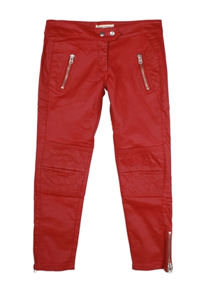 Isabel Marant Vintage x H&M waxed biker jeans - Red