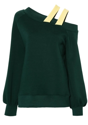 Ioana Ciolacu Sonia off-shoulder sweatshirt - Green