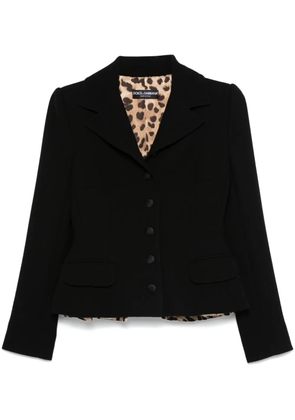 Dolce & Gabbana crepe blazer - N0000 BLACK