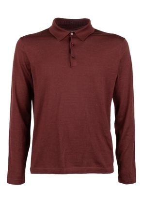 BROOKSFIELD long-sleeved polo shirt - Red