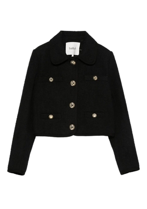 Ba&Sh Meiradith gold-button cropped jacket - Black