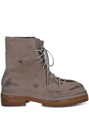 424 distressed leather boots - Brown