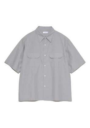 Nanamica regular-collar end-on-end shirt - Grey