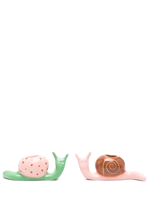 LAETITIA ROUGET The Hard Shell candle holders (set of two) - Pink