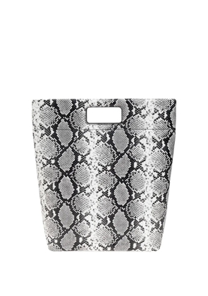 SAMSOE SAMSOE snakeskin cut-out tote bag - Grey