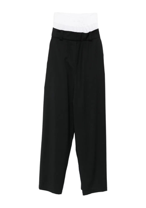 Vestiaire d'un Oiseau Libre elasticated-waistband trousers - Black