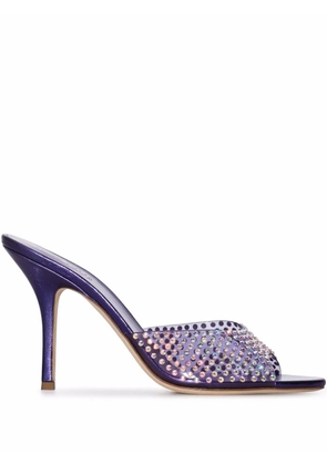 Paris Texas Penelope 95mm mules - Purple