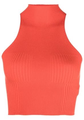 AERON Lulu cropped high-neck top - 619 RED