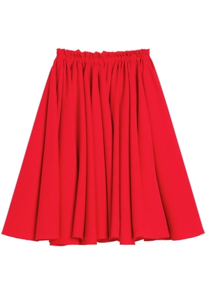 AMI Paris godet-detail midi skirt - Red