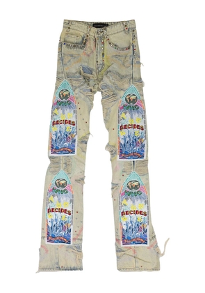 Who Decides War distressed-effect jeans - Blue
