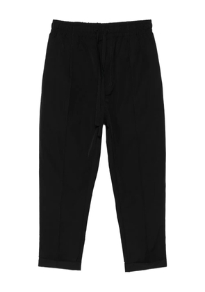 HAMZA elastic-waist trousers - Black