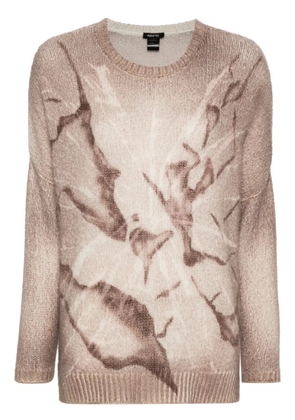 Avant Toi spray-paint effect sweater - Neutrals