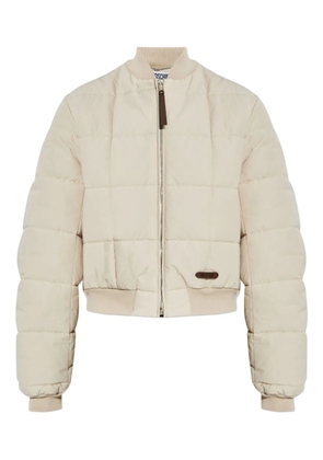 Moschino quilted bomber jacket - Neutrals