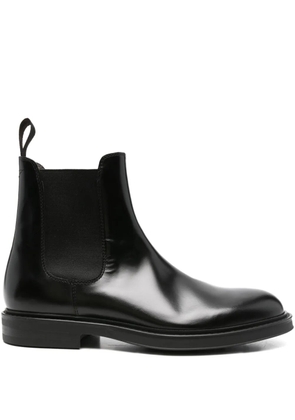 Green George elastic-panel leather boots - Blue