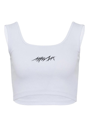 MMAM logo tank top - White