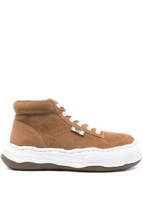Maison MIHARA YASUHIRO Oliver suede high-top sneakers - Brown