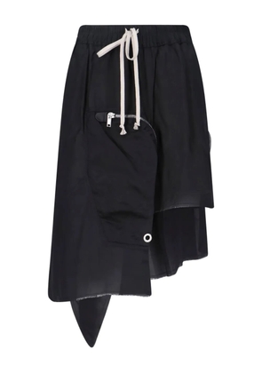 Rick Owens pocket asymmetrical skirt - Black