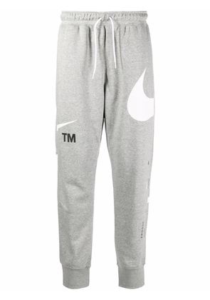 Nike Swoosh drawstring cotton track pants - Grey
